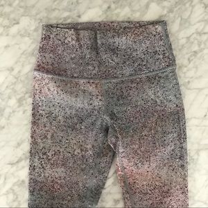 Lululemon Paint Splatter WunderUnder Crop Leggings